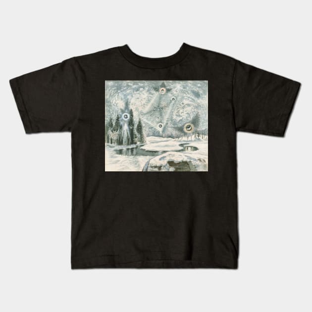 charles e burchfield orion in winter 1962 - Charles Burchfield Kids T-Shirt by Kollagio